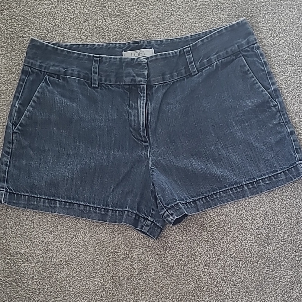 LOFT Dark Blue Jean Shorts